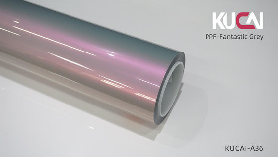 टीपीयू पीपीएफ वाहन पेंट सुरक्षा फिल्म शानदार ग्रे रंग